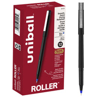 uni-ball Roller Rollerball Pens - 0.5mm - Blue - 12 Pack-Rollerball Pens
