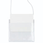 JAM Paper - Étiquettes Porte-Nom en Plastique - 4 x 3 1/2 - Transparent - Paquet de 24-Format : 4 x 3 1/2 pouces