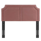 Modway Cynthia Performance Velvet King/California King Headboard - Dusty Rose-Dense Foam Padding