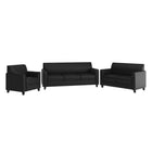 Flash Furniture – Mobilier de réception en bois Hercules Diplomat, noir (BT827SETBK)-Ensemble de réception contemporain