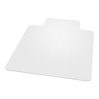 Staples - Tapis de chaise pour tapis à poils plats - 36 po x 48 po avec rebord - Clair-Protège les tapis commerciaux à poils plats jusqu'à 1/8 po  d'épaisseur (y compris la profondeur de rembourrage) de l'usure des roulettes de chaise