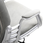 Vinsetto Adjustable Home Office Chair with Button Tufted Backrest-Colour: Grey
