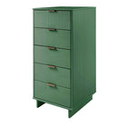 Manhattan Comfort - Granville commode haute et étroite moderne 23,62" - vert sauge-Assemblage à domicile requis Tout le matériel inclus