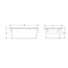 Jonti-Craft Cubbie-Tray - Red - 3 Pack-Dimensions: 8.6"W x 13.5"D x 5.3"H