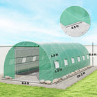 Outsunny - Grande serre tunnel à pied structure en acier de qualité supérieure - 26 pi x 10 pi x 6,6 pi-Une porte à fermeture éclair peut être largement ouverte pour un accès facile à cette serre d'extérieur  
