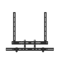 Kanto Universal Sound Bar Mounting Bracket - Wall and TV Mounting - Black-Compatible TV VESA width ranges from 100 - 600 mm