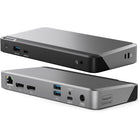 ALOGIC DX2 Dual 4K Display Universal Docking Station with 100W Power Delivery-2 x 4K@60Hz DisplayPort (3840 x 2160), 2 x USB-A 3.1 Gen1 (5G) , 1 x USB-A 3.1 Gen 1 (5G) BC 1.2, 1 USB-C 3.1 Gen 2 (10G) BC 1.2 , 1 x 3.5mm Combo Jack, , 1 x Gigabit Ethernet Port