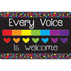 Ashley Productions Smart Poly Computer Mouse Pad - Every Voice is Welcome Here - 6 Pack-Say hello to a boost of motivation every time you click and scroll.