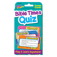 TREND Bible Times Quiz Challenge Cards -Discover the people, places, and things in the Bible's Old and New Testaments with these Challenge Cards.
