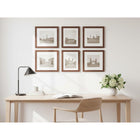 Decent Living - Cadres photo en bois massif - Couleur noyer - 14x14pouce - Paquet de 2-Donnez vie à vos murs dès aujourd’hui.