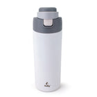 Sully - Bouteille Isotherme Sous Vide En Acier Inoxydable À Double Paroi - 25 oz - Gris-Comprend un couvercle double à bouton-poussoir pour boire à petites gorgées ou en grande gorgée