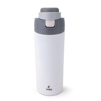 Sully - Bouteille Isotherme Sous Vide En Acier Inoxydable À Double Paroi - 25 oz - Gris-Comprend un couvercle double à bouton-poussoir pour boire à petites gorgées ou en grande gorgée