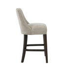 Manhattan Comfort - Beever tabouret de comptoir moderne en chenille 18,9" tapissé - taupe - lot de 2-Hauteur du siège : 27,4 po