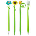 Merangue Flower Assorted Bendy Pen-Novelty pens with flower and garden-themed toppers