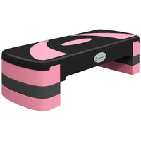 Soozier Adjustable Aerobic Stepper - Exercise Step Platform - 4"-6"-8" - Pink-High-quality plastic with excellent workmanship 