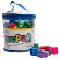 Snapo Jr. Building Blocks Advanced Builder's Kit - 80 Pieces-This kit includes 80 pieces: Standard Blocks, Wheels, Propellors, Specialty Blocks (Axels, slopes, etc.)