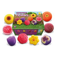Yellow Door Sensory Play Stones 8-Piece Set - Flowers-This set of realistic flower heads will help grow children's imaginations and curiosity about the natural world.
