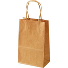 Kraft Shoppers - 10" x 5" x 13" - Lindsey - 250 Pack-Dimensions: 10" W. x 5" D. x 13" H.