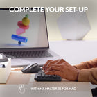 Logitech MX Mechanical Mini for Mac Minimalist Wireless Illuminated Keyboard - Tactile Quiet Keys - Space Grey-10