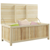 Outsunny boîte de rangement en bois 45 gallons, coffre de terrasse, banc-Capacité de 172 litres, un grand espace de rangement intérieur
