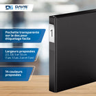 Davis Group Super économie, Reliure à anneaux en “D” inclinés 1 po, paquet de 6 – Noir-Anneau En D, Non Verrouillable