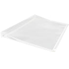 Jam Paper Enveloppes format lettre en plastique, fermeture à glissière, 9 1/2 x 12 1/2 po, transparentes, 12/pqt-Taille : 9 1/2 x 12 1/2 po