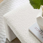 Modway - Simba Tissu Boucle Tabouret en cascade - Ivoire-Rembourrage en mousse dense