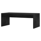 Hudson&Canal Lawrence 48"W Rectangular Coffee Table - Black Grain-Tabletop features a weight capacity of 60 lbs