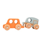 TickiT - Véhicules en bois arc-en-ciel - Ensemble de 12-Design apaisant : chaque pièce présente une couleur bois naturel. Favorise les sentiments de confort et de détente. Ajoutez cet ensemble à vos coins apaisants, activités Montessori et stations sensorielles