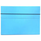 JAM Paper Thin Portfolio Carrying Case with Elastic Closure - 9.25 x 12.5 - Sky Blue-Sky Blue Portfolio Carrying Case