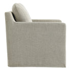 Modway - Serene Revêtement en tissu Fauteuil pivotant - Lin-Socle pivotant en métal