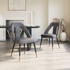Zuo Artus Dining Chair - Grey-Chair Weight Capacity: Supports up to 350 lb
