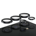 PanzerGlass Camera Lens Protector Hoops for Samsung Galaxy S24 Ultra - Black-Stylish Hoops designed for better fit/protection; individual Hoop rings