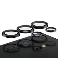 PanzerGlass Camera Lens Protector Hoops for Samsung Galaxy S24 Ultra - Black-Stylish Hoops designed for better fit/protection; individual Hoop rings