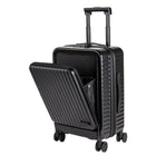 Gry Mattr Hybrid Carry-On 4-Wheel Spinner Luggage - Matte Black-Ideal for 2-5 days travel