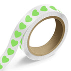 JAM Paper Standard Label Rolls - Heart Shaped - 1 1/8 x 1 1/8 - Neon Green - 125 Labels/Roll-Colour: Neon Green | Make your mail stand out with colourful shipping address labels.