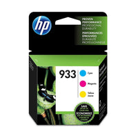 HP 933 Cyan - Magenta & Yellow Original Ink Cartridges - 3 Pack (N9H56FN)-Colours: Cyan, magenta, yellow