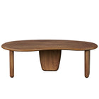 Modway Vetra Kidney-Shaped Free Coffee Table - Walnut-Assembly Required