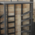 Flash Furniture Cocktail Table Dolly for 30" Round Tables-5 Sloped Shelves with stops prevent table from sliding out