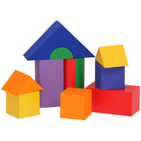 Soozier Toddler Soft Play Blocks 11-Piece Set - Classic Colours-Includes eleven different shaped foam blocks, stimulating both imagination and creativity 