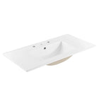 Modway Cayman 36" Bathroom Sink - White-Modern 36" Bathroom Sink