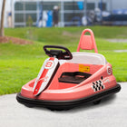 Aosom Kids 6V Battery Powered 360° Rotation Bumper Car with Music, Horn and Lights - Pink-Spins 360° for a ride that brings smiles 