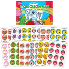 TREND All in Good Pun Retro Scratch 'n Sniff Stinky Stickers + Album-Album has 16 4" x 5.5" pages with ample blank areas to display all your stickers.