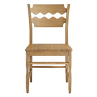 Modway Jax Oak Wood Dining Chair With Wavy Razor Back - Weathered Oak-7