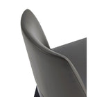 Manhattan Comfort - Lot de 2 chaises de salle à manger modernes Gansevoort 19 po en similicuir gris galet-10
