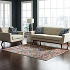 Modway Centehua Distressed Southwestern Aztec Area Rug - 4 ft W x 6 ft L - Multicolored-Tight Low Pile Weave