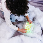 Glo Pals Sensory Jars - Cozy Cloud Grey-Spill-proof locking lid for safe on-the-go play