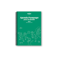 Pomango 2027 Daily/Weekly Agenda - 8-1/2" W x 11" L - Green - French-12 months from August 2026 to July 2027