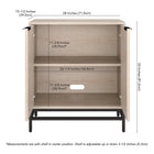 Hudson&Canal Montello 28"W Accent Cabinet - Alder White-8