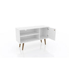 Manhattan Comfort Liberty 42.52" TV Stand, White (212BMC6)-Recommended for a 32" -46" TV.